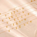 sun estrela do mar concha inicial colar à prova dwaterproof água 18k banhado a ouro aço inoxidável charme colares surfista menina verão praia presente