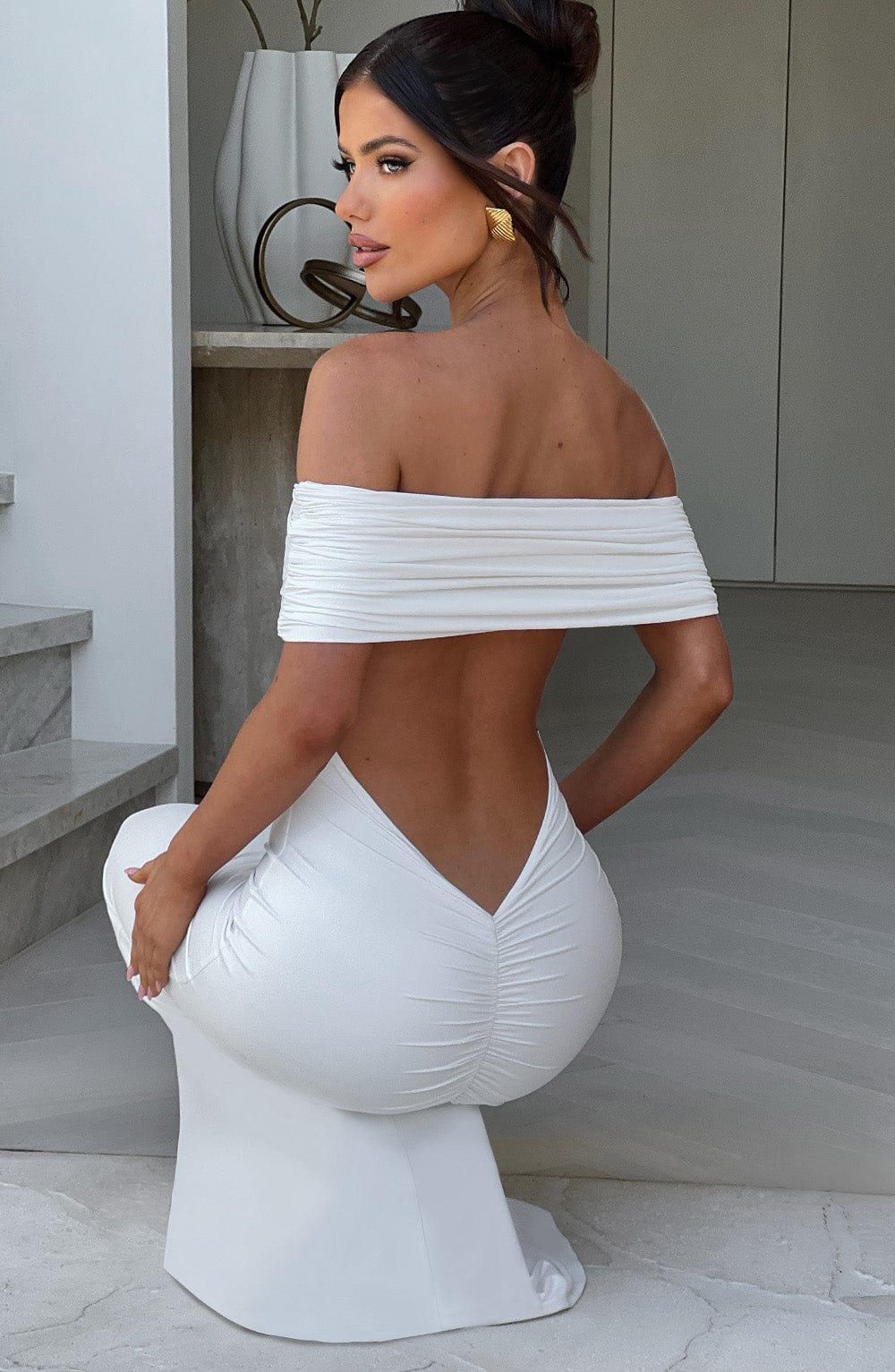 Tindra | Refinovaná dlouhá róba Bardot